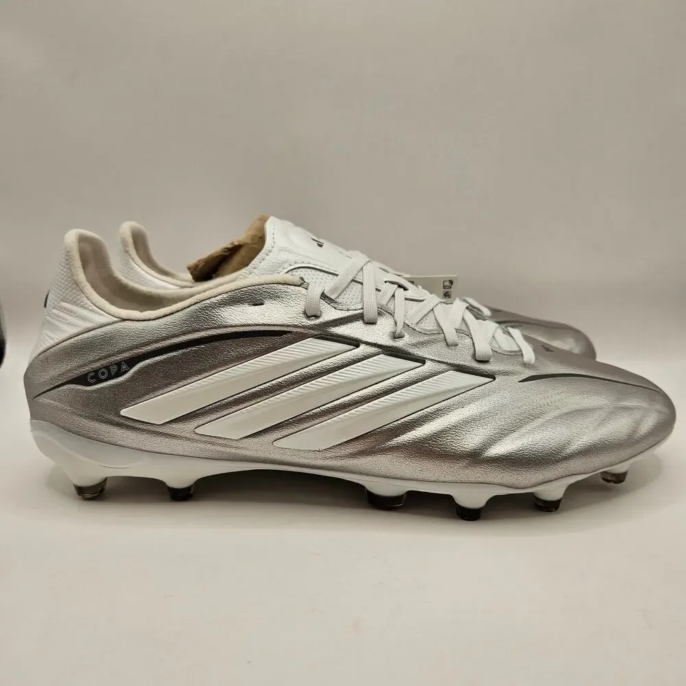 ADIDAS MEN'S 9 COPA PURE IV PRO FIRM GROUND SOCCER CLEATS ICE SILVER NWOB JQ0423